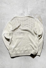 画像をギャラリービューアに読み込む, MADE IN ROMANIA COTTON PATTERN SWEATER / GRAY [SIZE: S USED]
