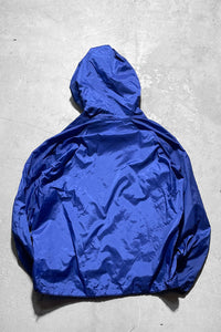 90'S PULLOVER NYLON JACKET / BLUE [SIZE: M USED]