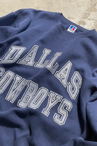 MADE IN USA 90'S DALLAS COWBOYS SWEAT SHIRT / NAVY [SIZE: L USED]