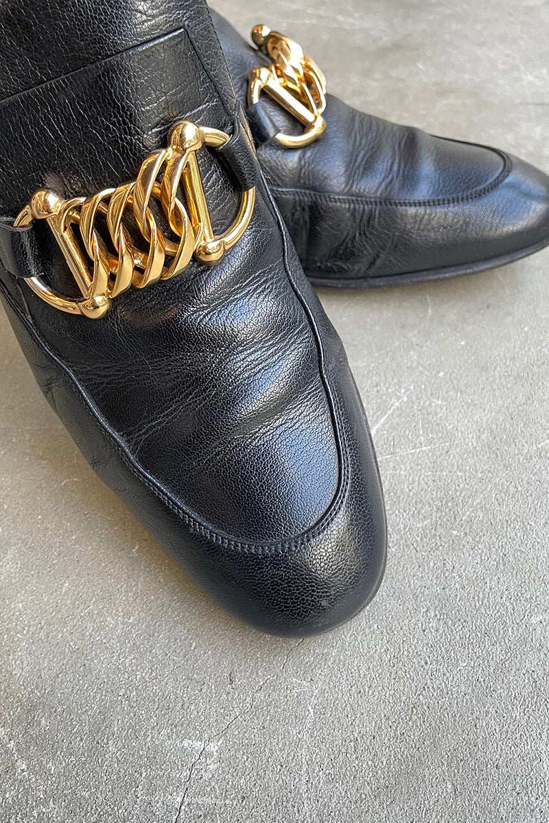 MADE IN ITALY 19AW ICE LOLLY LEATHER LOAFER / BLACK[SIZE: US8.0 (26cm相当) USED]