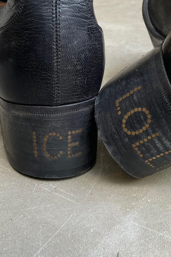 MADE IN ITALY 19AW ICE LOLLY LEATHER LOAFER / BLACK[SIZE: US8.0 (26cm相当) USED]