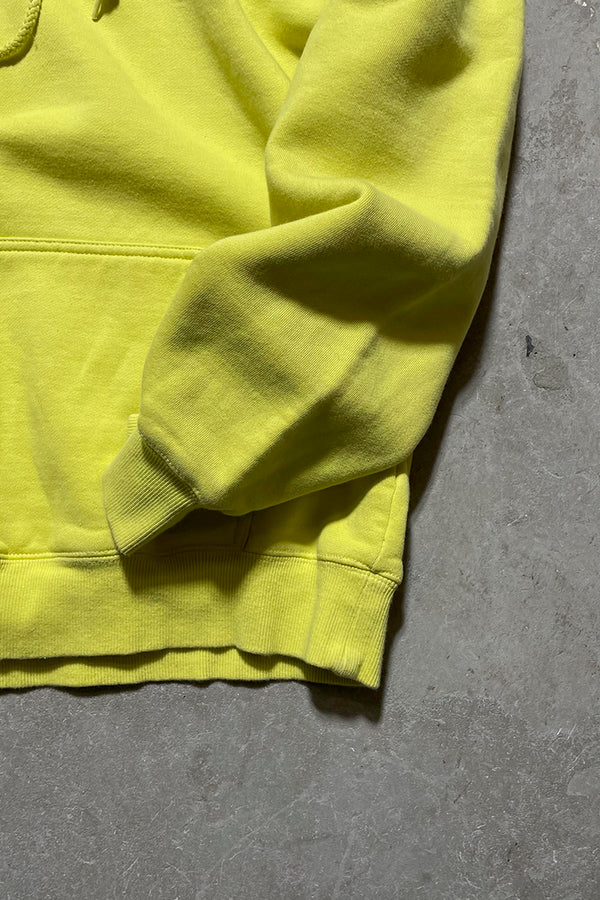 ONE POINT LOGO SWEAT HOODIE / YELLOW [SIZE: S USED]