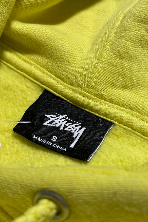 ONE POINT LOGO SWEAT HOODIE / YELLOW [SIZE: S USED]