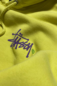 ONE POINT LOGO SWEAT HOODIE  / YELLOW [SIZE: S USED]