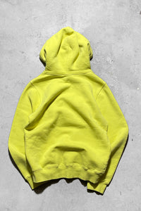 ONE POINT LOGO SWEAT HOODIE  / YELLOW [SIZE: S USED]