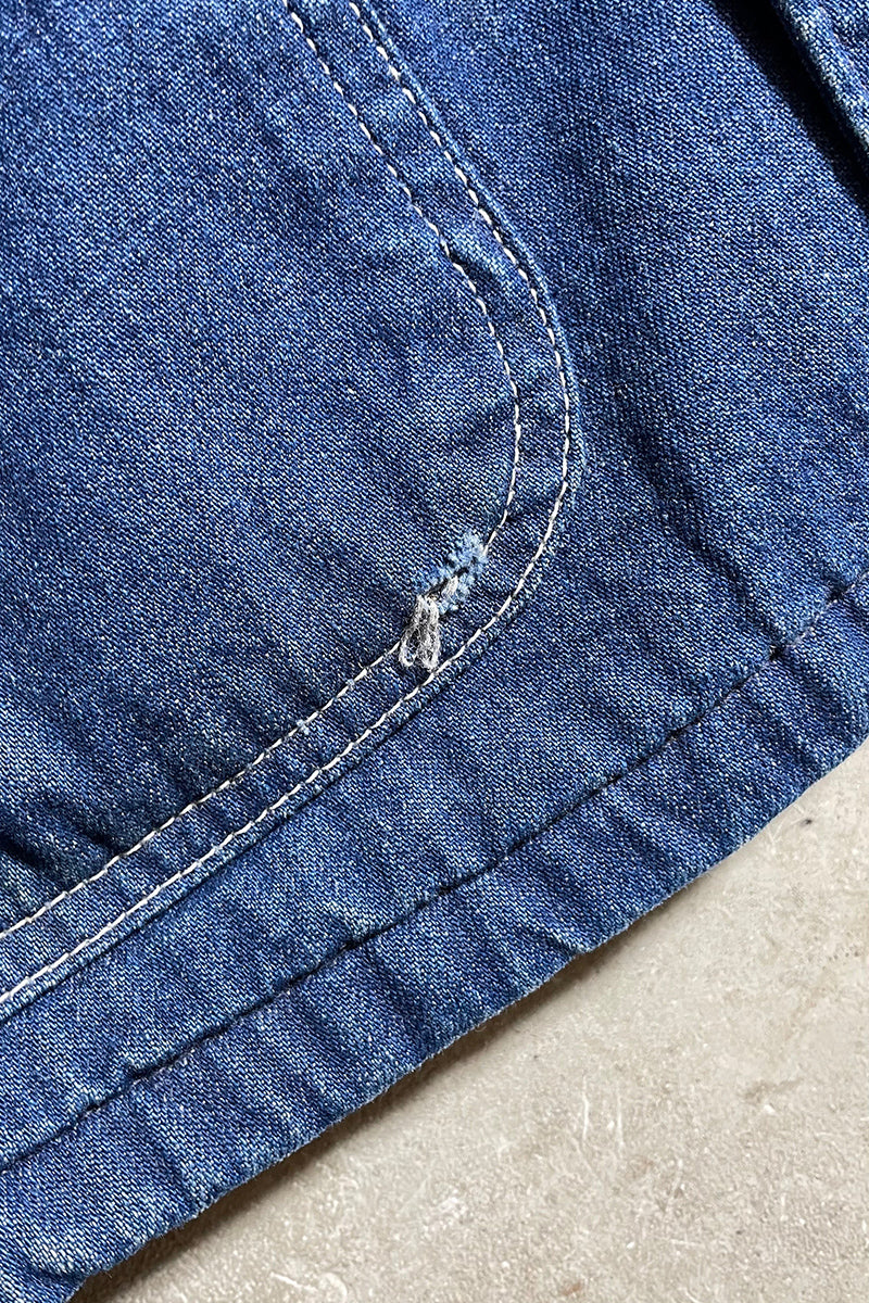 90'S DENIM COVERALL W/BLANKET LINER / INDIGO [SIZE: XL USED]