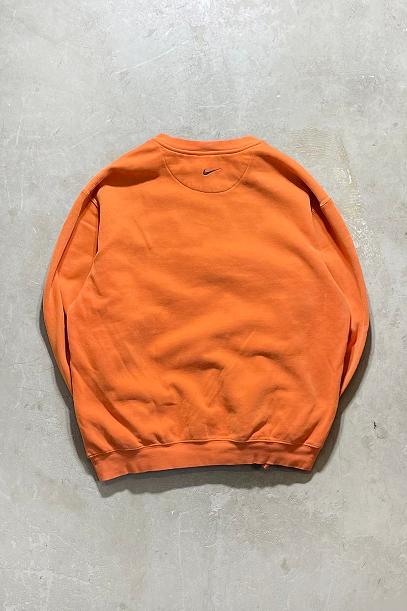 Y2K EARLY 00'S LOGO SWEATSHIRT / ORANGE [SIZE: M USED]