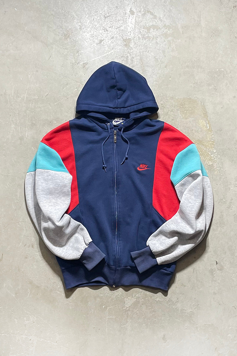 80'S ZIP SWEAT HOODIE / MULTI [SIZE: M USED]