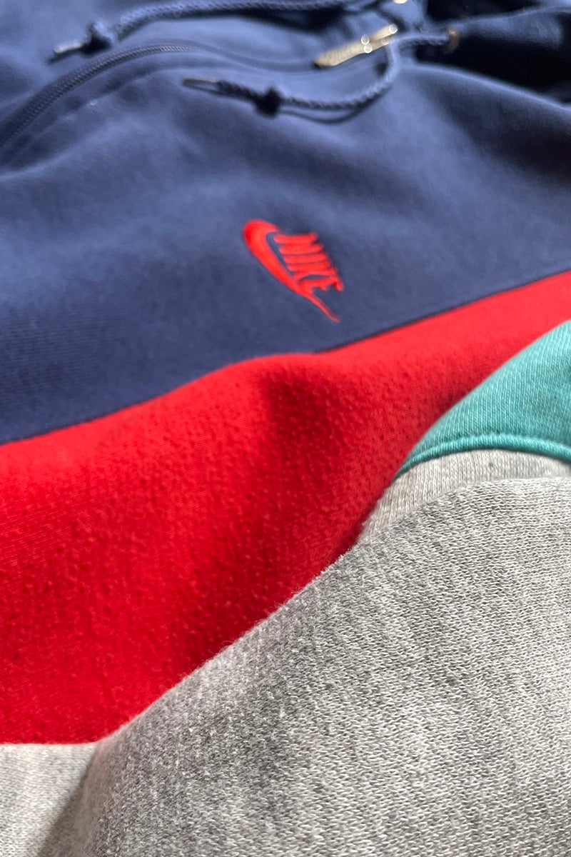 80'S ZIP SWEAT HOODIE / MULTI [SIZE: M USED]