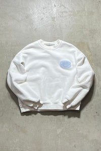 LOGO SWEATSHIRT / WHITE [SIZE: XS USED]