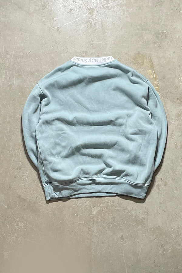 LOGO MOCKNECK SWEATSHIRT / BLUE [SIZE: S USED]