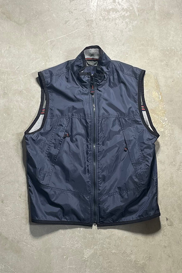 90'S NYLON VEST / NAVY [SIZE: S USED]