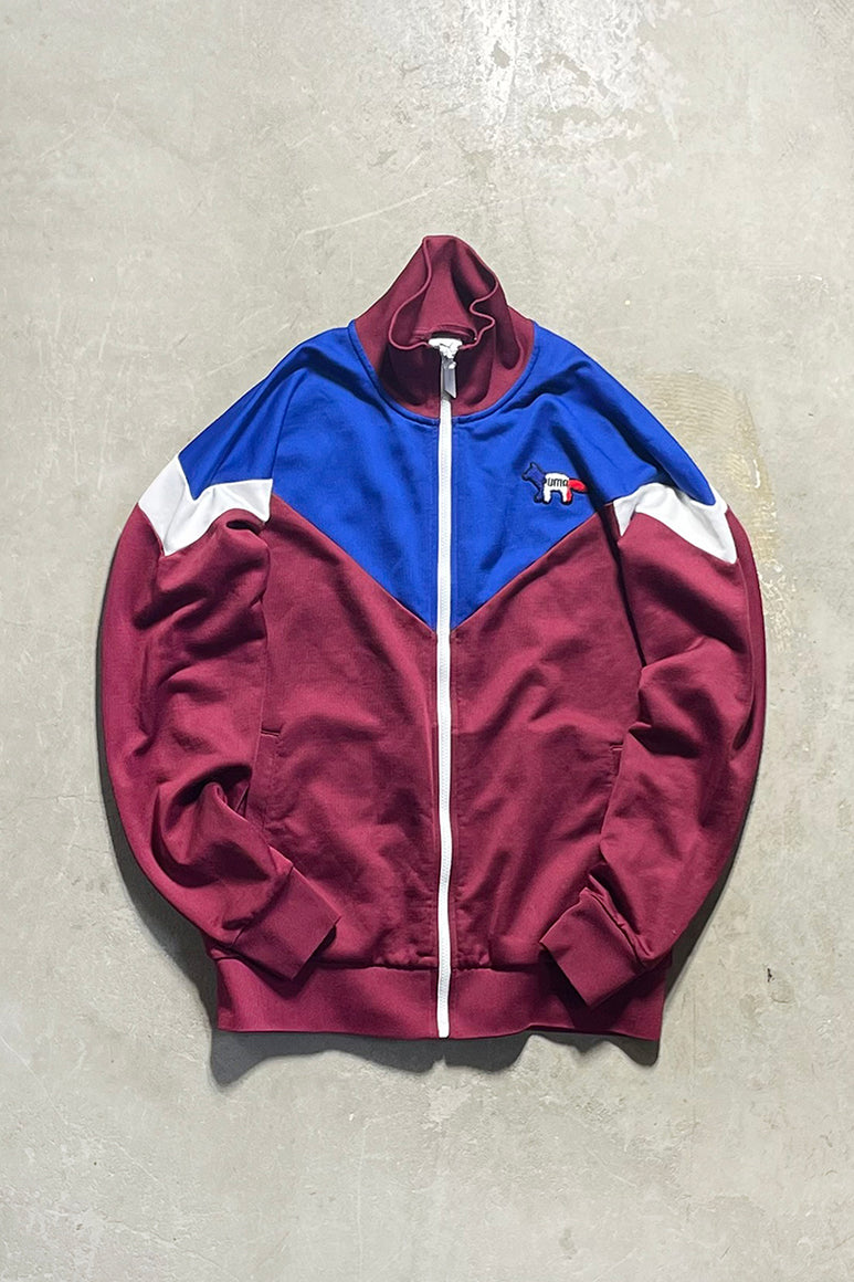 TRACK JACKET / BURGUNDY [SIZE: M USED]