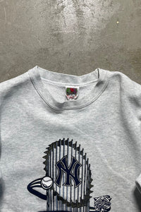 Y2K 00'S NY YANKEES SWEATSHIRT / GREY [SIZE: L USED]