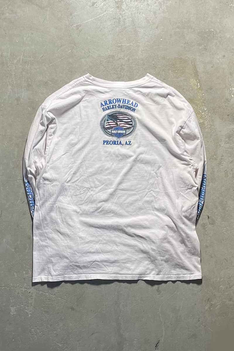 13'S PEORIA ARIZONA L/S T-SHIRT / WHITE [SIZE: 2XL USED]