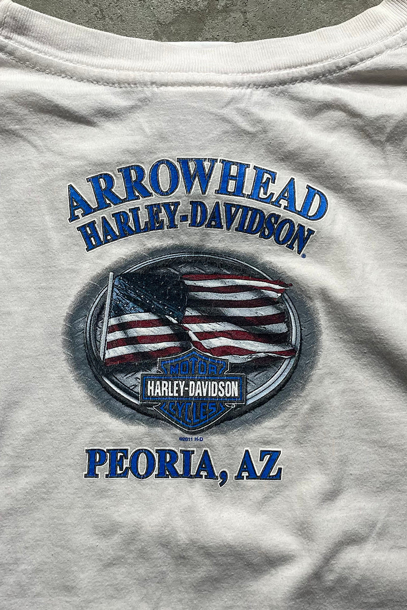 13'S PEORIA ARIZONA L/S T-SHIRT / WHITE [SIZE: 2XL USED]
