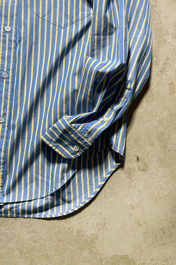 90'S L/S STRIPE SHIRT / BLUE [SIZE: S DEADSTOCK/NOS]