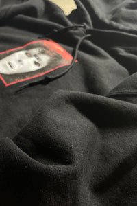 PULL-OVER SWEAT HOODIE / BLACK [SIZE: M USED]