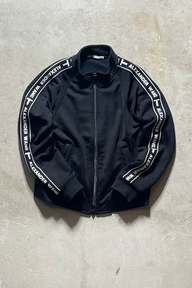 LOGO TRACK JACKET / BLACK [SIZE: L USED]