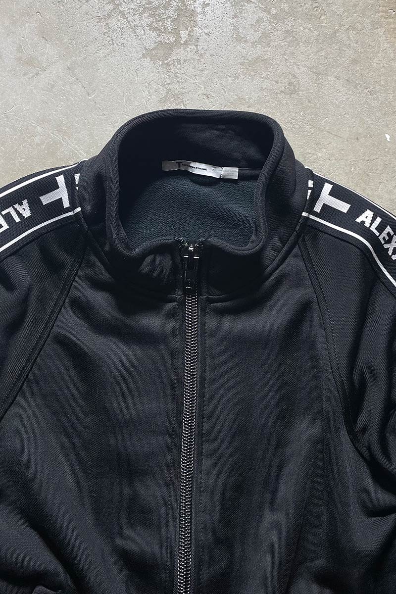 LOGO TRACK JACKET / BLACK [SIZE: L USED]