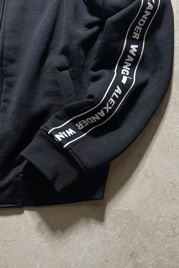 LOGO TRACK JACKET / BLACK [SIZE: L USED]
