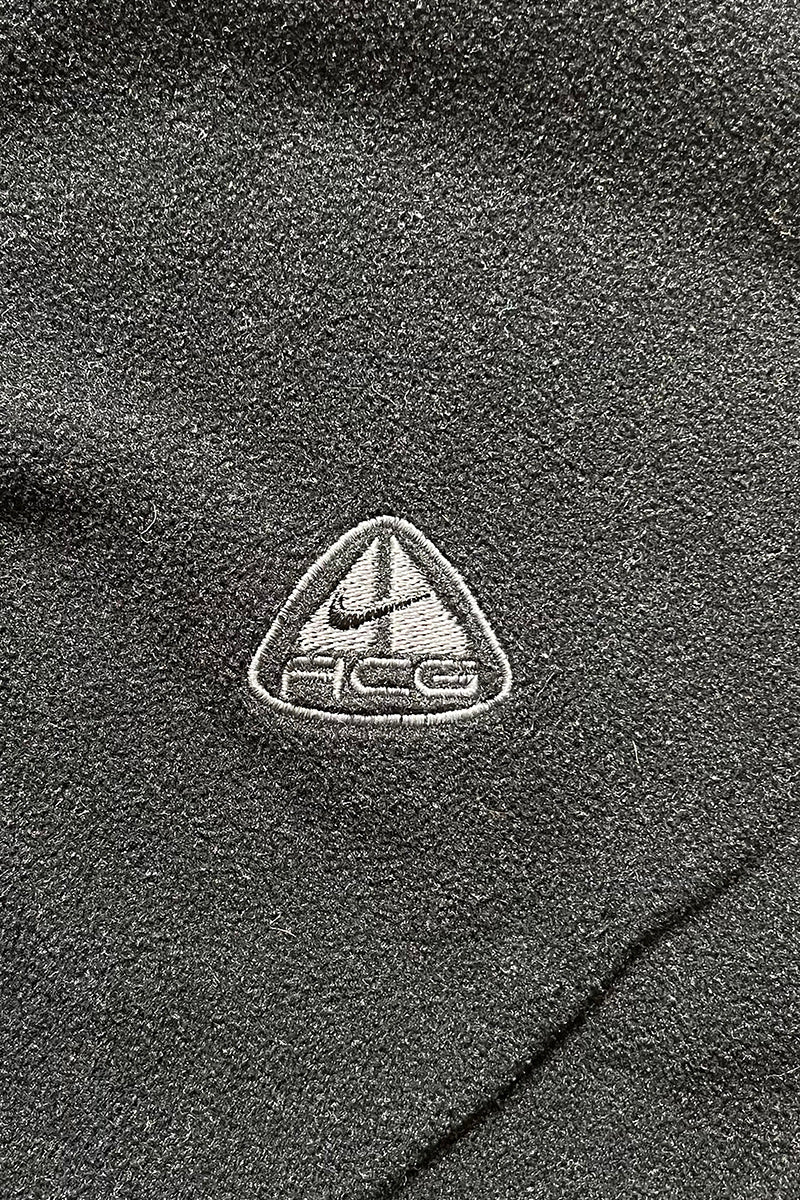 Y2K EARLY 00'S FLEECE ZIP UP VEST / BLACK [SIZE: S USED]