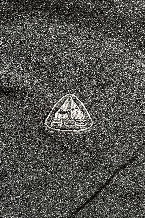 Y2K EARLY 00'S FLEECE ZIP UP VEST / BLACK [SIZE: S USED]