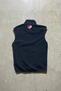 Y2K EARLY 00'S FLEECE ZIP UP VEST / BLACK [SIZE: S USED]