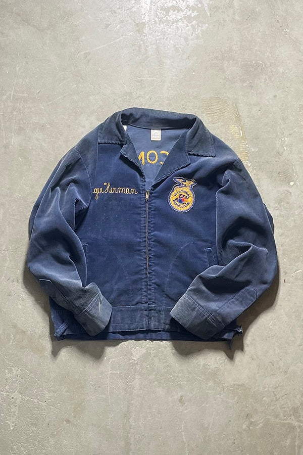 MADE IN USA 70'S FFA JACKET LOT100 MISCONSIN / NAVY [SIZE: 44 USED]