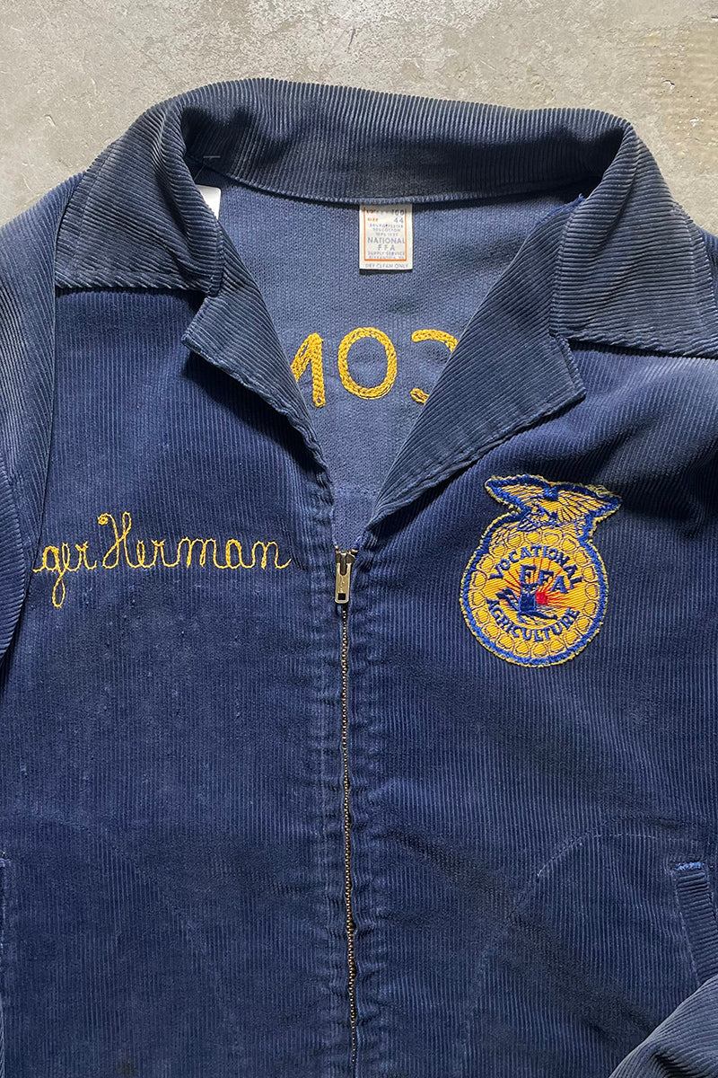 MADE IN USA 70'S FFA JACKET LOT100 MISCONSIN / NAVY [SIZE: 44 USED]