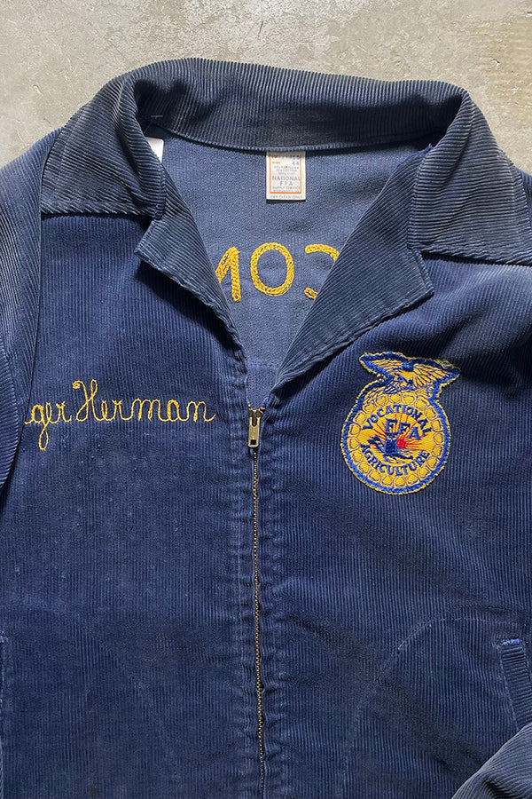MADE IN USA 70'S FFA JACKET LOT100 MISCONSIN / NAVY [SIZE: 44 USED]