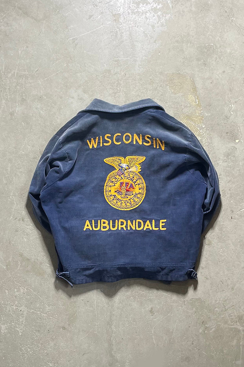 MADE IN USA 70'S FFA JACKET LOT100 MISCONSIN / NAVY [SIZE: 44 USED]