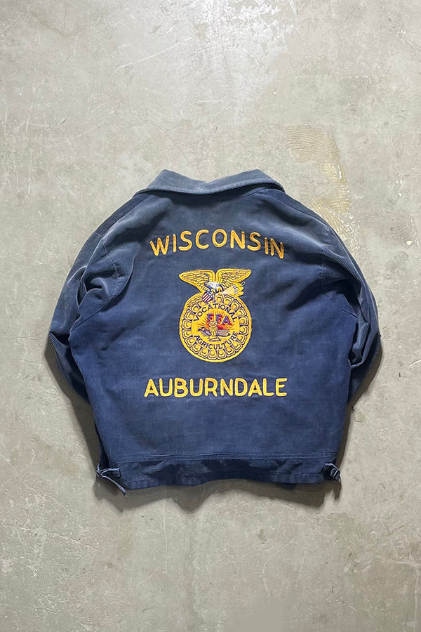 MADE IN USA 70'S FFA JACKET LOT100 MISCONSIN / NAVY [SIZE: 44 USED]