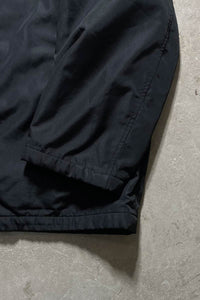 Y2K EARLY 00'S ZIP UP NYLON PUFF JACKET / BLACK [SIZE: XL USED]