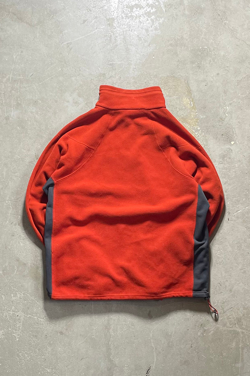Y2K EARLY 00'S ZIP FLEECE JACKET / ORANGE [SIZE: XL USED]