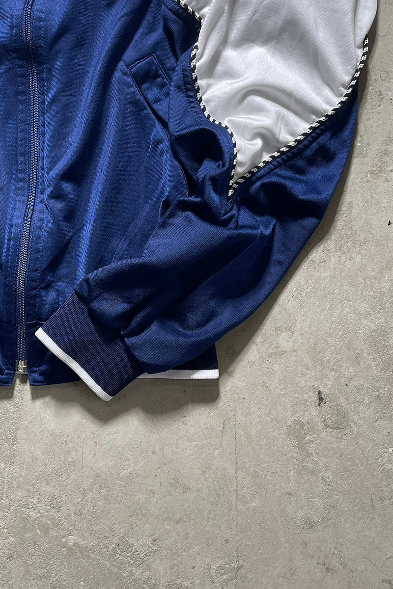 80'S ZIP UP TRACK JACKET / NAVY [SIZE: S USED]