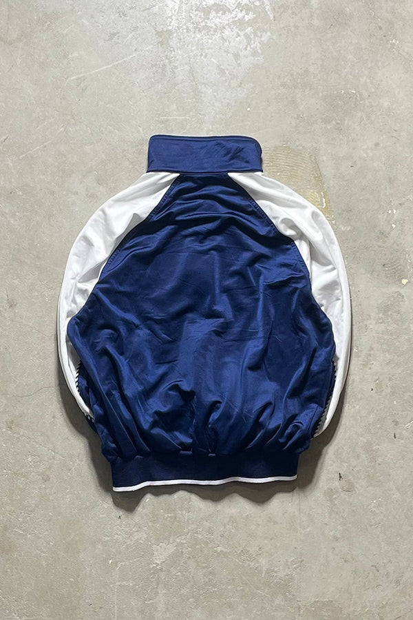 80'S ZIP UP TRACK JACKET / NAVY [SIZE: S USED]