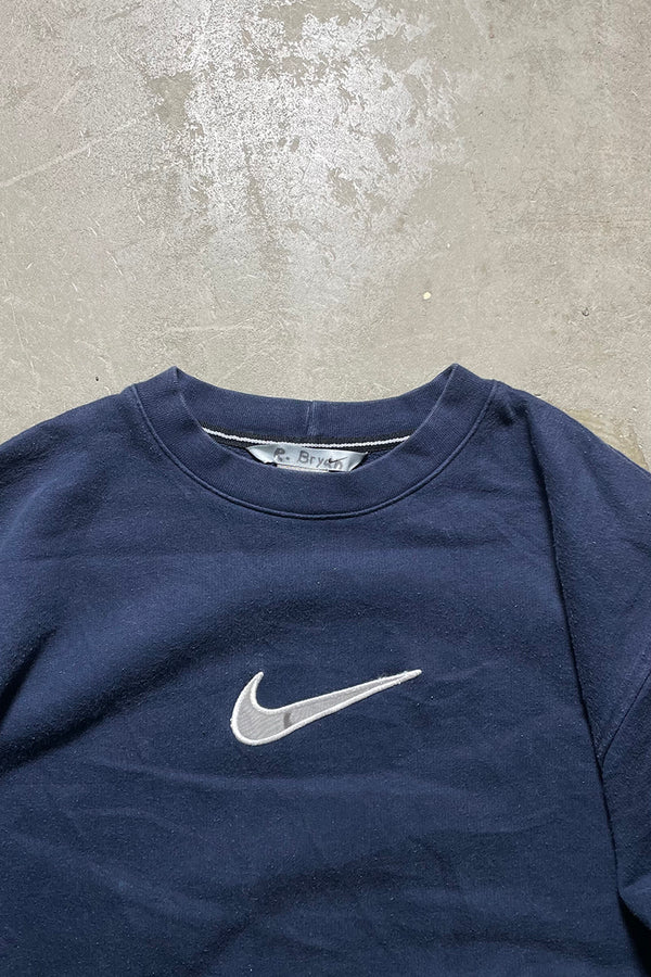 Y2K EARLY 00'S LOGO SWEATSHIRT / NAVY [SIZE: L USED]