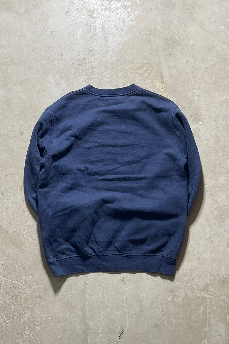 Y2K EARLY 00'S LOGO SWEATSHIRT / NAVY [SIZE: L USED]