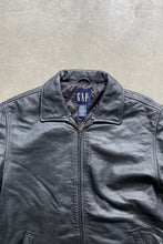 画像をギャラリービューアに読み込む, 90&#39;S ZIP UP LEATHER JACKET / BLACK [SIZE: M USED]
