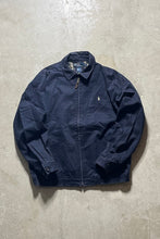 画像をギャラリービューアに読み込む, 90&#39;S COTTON ZIP UP JACKET / NAVY [SIZE: L USED]
