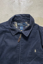 画像をギャラリービューアに読み込む, 90&#39;S COTTON ZIP UP JACKET / NAVY [SIZE: L USED]
