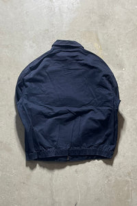 90'S COTTON ZIP UP JACKET / NAVY [SIZE: L USED]