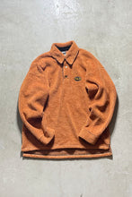 画像をギャラリービューアに読み込む, Y2K EARLY 00&#39;S HALF BUTTON PULLOVER FLEECE / ORANGE  [SIZE: M USED]
