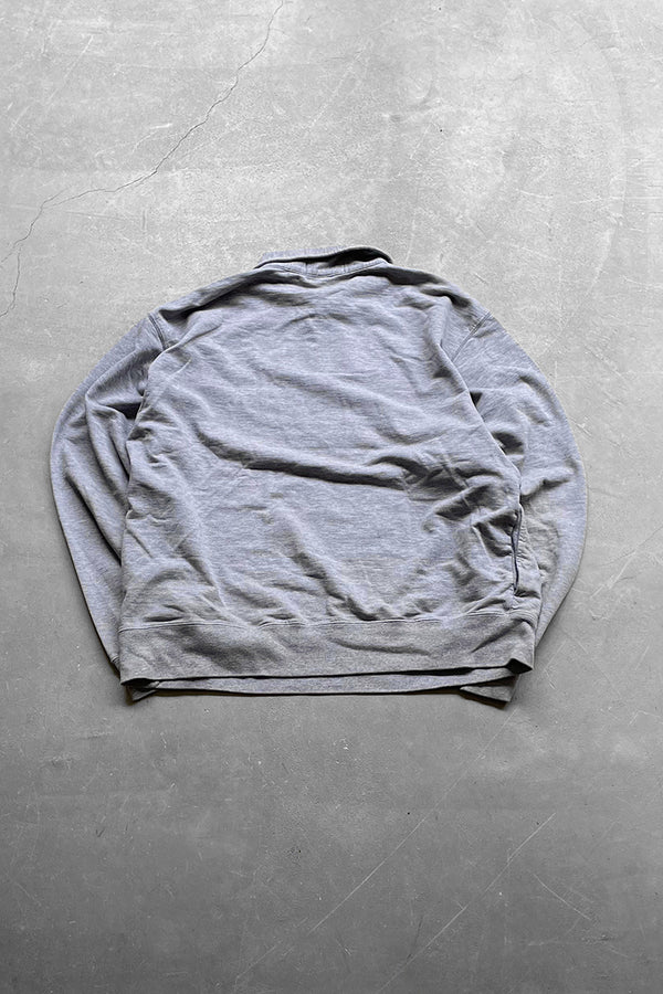 Y2K EARLY 00'S HALF ZIP SWEATSHIRT / GREY [SIZE: L USED]