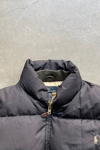 90'S ONE POINT LOGO DOWN JACKET  / BLACK [SIZE: L USED]