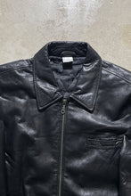 画像をギャラリービューアに読み込む, Y2K EARLY 00&#39;S ZIP UP LEATHER JACKET / BLACK [SIZE: S USED]
