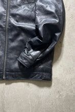 画像をギャラリービューアに読み込む, Y2K EARLY 00&#39;S ZIP UP LEATHER JACKET / BLACK [SIZE: S USED]
