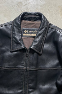 Y2K EARLY 00'S LEATHER JACKET / BROWN [SIZE: M USED]