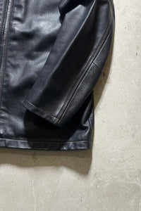 Y2K EARLY 00'S LEATHER JACKET / BROWN [SIZE: M USED]